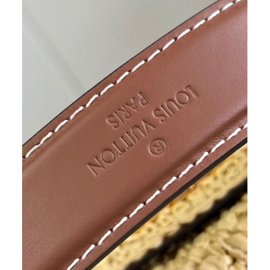 Replica Louis Vuitton Twist West Bag Natural Raffia M25030 Replica Louis Vuitton Twist West Bag Natural Raffia M25030