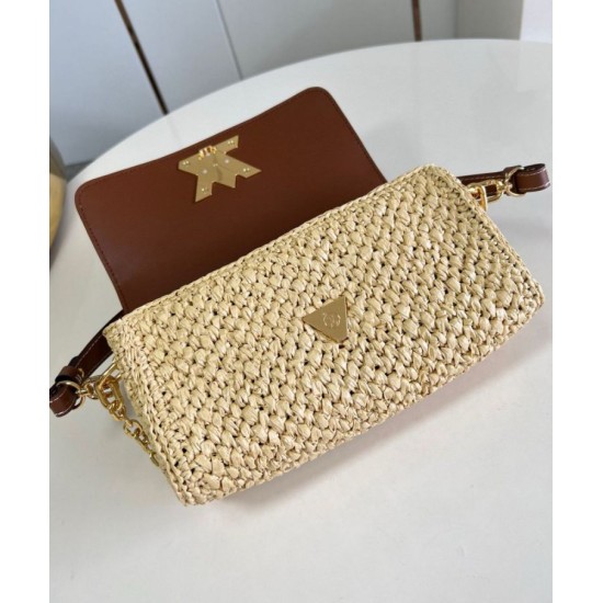 Replica Louis Vuitton Twist West Bag Natural Raffia M25030 Replica Louis Vuitton Twist West Bag Natural Raffia M25030