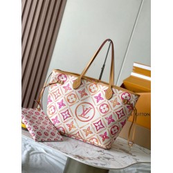 Fake Louis Vuitton Neverfull MM Bag Monogram Tiles M25317 Replica