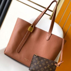 Fake Louis Vuitton Low Key Cabas MM Bag Brown M25342 Replica