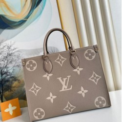 Replica Louis Vuitton OnTheGo MM Bag Bicolor Empreinte M45494