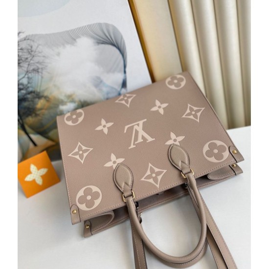 Replica Louis Vuitton OnTheGo MM Bag Bicolor Empreinte M45494 Replica Louis Vuitton OnTheGo MM Bag Bicolor Empreinte M45494