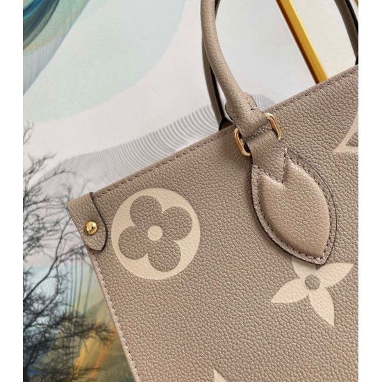 Replica Louis Vuitton OnTheGo MM Bag Bicolor Empreinte M45494 Replica Louis Vuitton OnTheGo MM Bag Bicolor Empreinte M45494