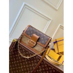 Replica Louis Vuitton Dauphine MM Bag Monogram Reverse M45958