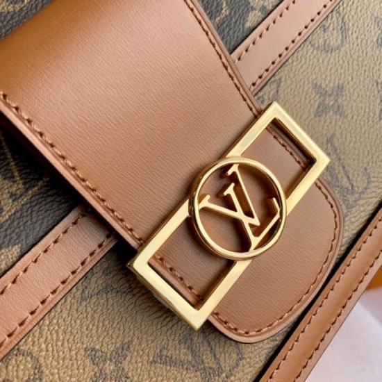 Replica Louis Vuitton Dauphine MM Bag Monogram Reverse M45958
