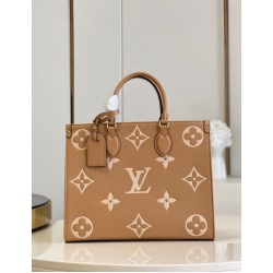 Replica Louis Vuitton OnTheGo MM Bag Bicolor Monogram Empreinte M45982
