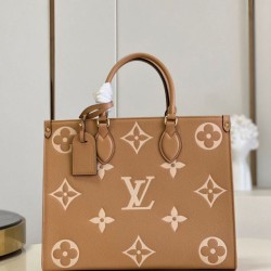 Replica Louis Vuitton OnTheGo MM Bag Bicolor Monogram Empreinte M45982