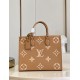 Fake Louis Vuitton OnTheGo MM Bag Bicolor Monogram Empreinte M45982 Replica Replica Louis Vuitton OnTheGo MM Bag Bicolor Monogram Empreinte M45982
