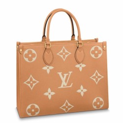 Replica Louis Vuitton OnTheGo MM Bag Bicolor Monogram Empreinte M45982