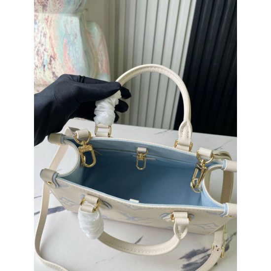 Replica Louis Vuitton Onthego PM Bag Bicolor Monogram Empreinte M46833 Fake Louis Vuitton Onthego PM Bag Bicolor Monogram Empreinte M46833 Replica