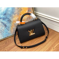 Fake Louis Vuitton Twist One Handle PM Bag Black M57093 Replica