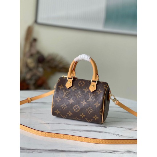 Replica Louis Vuitton Nano Speedy Bag Monogram M81085 Fake Louis Vuitton Nano Speedy Bag Monogram M81085 Replica