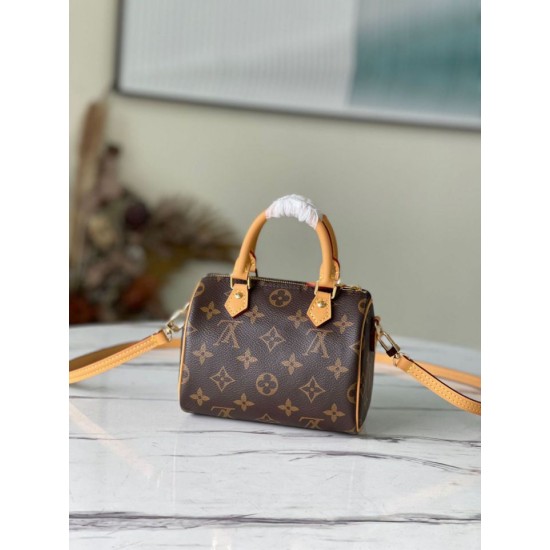 Replica Louis Vuitton Nano Speedy Bag Monogram M81085 Fake Louis Vuitton Nano Speedy Bag Monogram M81085 Replica