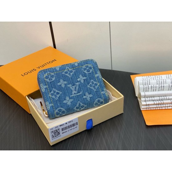 Fake Louis Vuitton Zippy Coin Purse Monogram Denim M82957 Replica Replica Louis Vuitton Zippy Coin Purse Monogram Denim M82957
