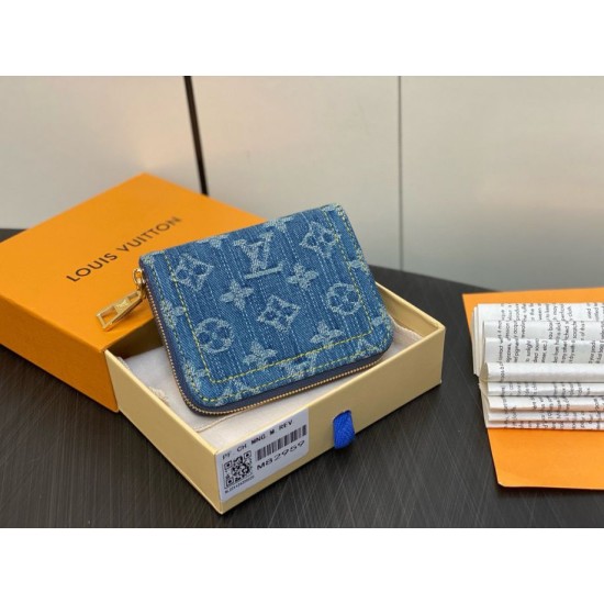 Fake Louis Vuitton Zippy Coin Purse Monogram Denim M82957 Replica Replica Louis Vuitton Zippy Coin Purse Monogram Denim M82957