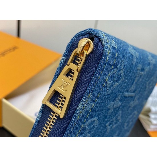 Fake Louis Vuitton Zippy Coin Purse Monogram Denim M82957 Replica Replica Louis Vuitton Zippy Coin Purse Monogram Denim M82957
