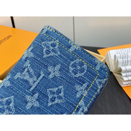 Fake Louis Vuitton Zippy Coin Purse Monogram Denim M82957 Replica Replica Louis Vuitton Zippy Coin Purse Monogram Denim M82957