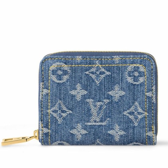 Fake Louis Vuitton Zippy Coin Purse Monogram Denim M82957 Replica Replica Louis Vuitton Zippy Coin Purse Monogram Denim M82957
