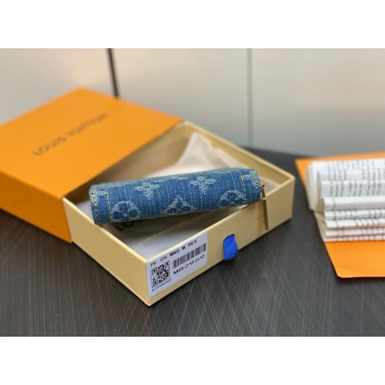 Fake Louis Vuitton Zippy Coin Purse Monogram Denim M82957 Replica Replica Louis Vuitton Zippy Coin Purse Monogram Denim M82957
