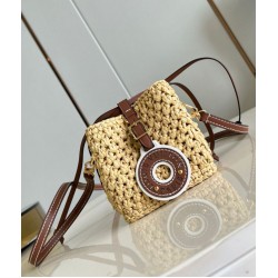 Fake Louis Vuitton Noe Purse Bag Natural Raffia M83521 Replica Replica Louis Vuitton Noe Purse Bag Natural Raffia M83521