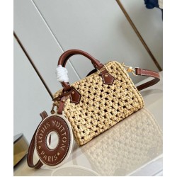 Replica Louis Vuitton Nano Speedy Bag Natural Raffia M83525 Fake Louis Vuitton Nano Speedy Bag Natural Raffia M83525 Replica