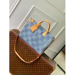 Replica Louis Vuitton Keepall Bandouliere 05 Bag Damier Denim 3D N40701