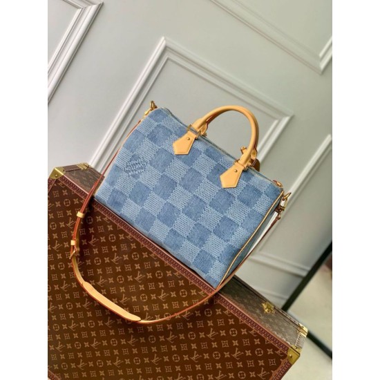 Replica Louis Vuitton Keepall Bandouliere 05 Bag Damier Denim 3D N40701 Replica Louis Vuitton Keepall Bandouliere 05 Bag Damier Denim 3D N40701