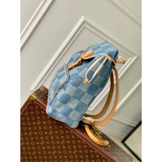 Replica Louis Vuitton Montsouris Backpack Damier Denim 3D N40708 Fake Louis Vuitton Montsouris Backpack Damier Denim 3D N40708 Replica