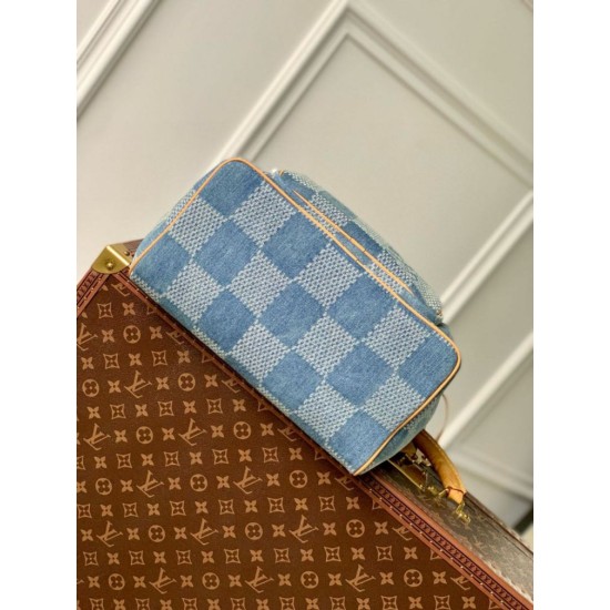 Replica Louis Vuitton Montsouris Backpack Damier Denim 3D N40708 Fake Louis Vuitton Montsouris Backpack Damier Denim 3D N40708 Replica