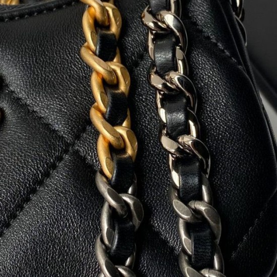 Replica Chanel 19 Clutch With Chain Black AP3763