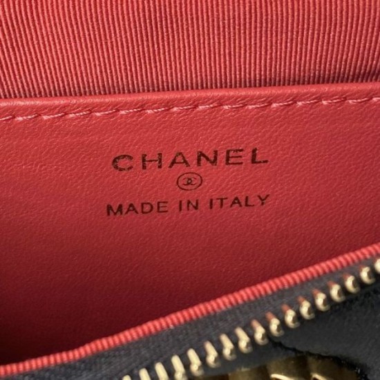 Replica Chanel 19 Clutch With Chain Black AP3763