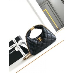 Replica Chanel Chain Hobo Bag Black AS4966