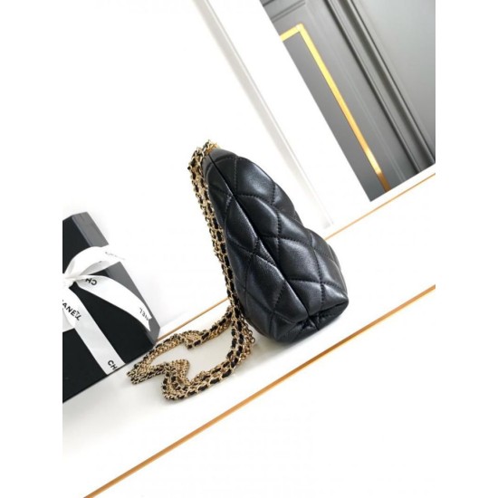 Replica Chanel Chain Hobo Bag Black AS4966