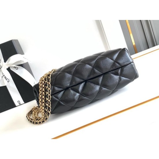 Replica Chanel Chain Hobo Bag Black AS4966