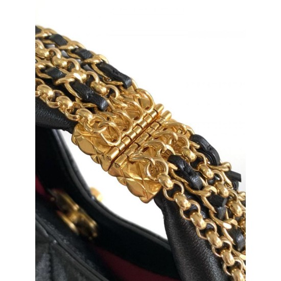 Replica Chanel Chain Hobo Bag Black AS4966