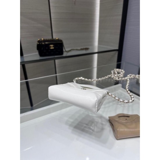 Replica Chanel Clutch With Chain AP3875 White