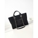 Replica Chanel Deauville Small Shopping Tote Bag AS3257 Black