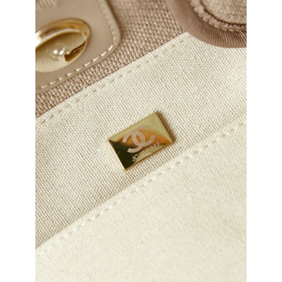 Replica Chanel Deauville Small Shopping Tote Bag AS3257 Grey