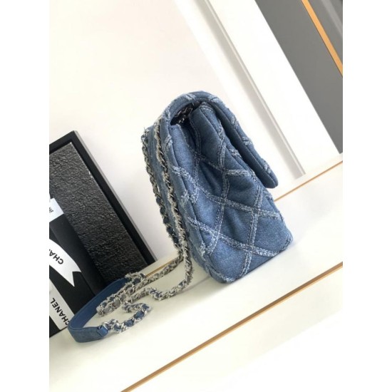 Replica Chanel Denim Flap Bag AS2240