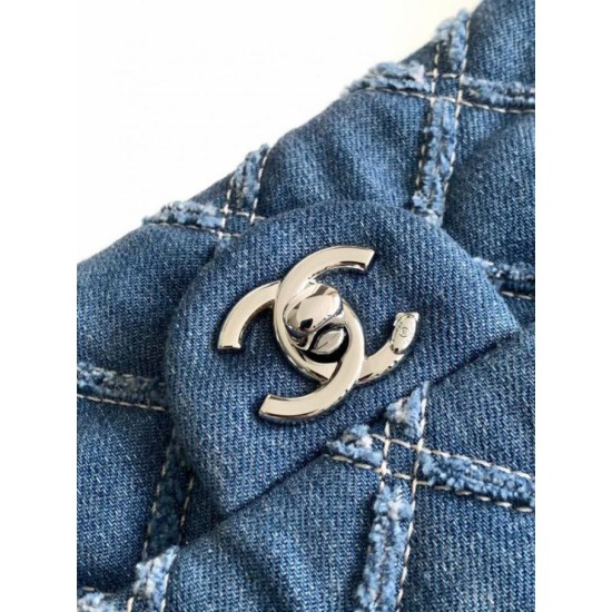 Replica Chanel Denim Flap Bag AS2240