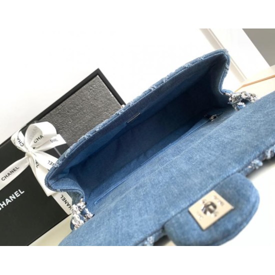 Replica Chanel Denim Flap Bag AS2240