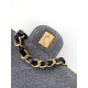 Fake Chanel Denim Maxi Bowling Bag AS4812 Replica