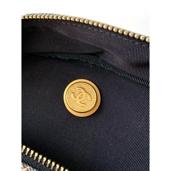 Fake Chanel Denim Maxi Bowling Bag AS4812 Replica