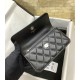 Replica Chanel Flap Phone Holder with Chain Black AP3575
