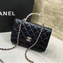 Replica Chanel Flap shoulder with Handle Black AP3574
