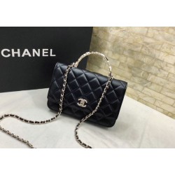 Replica Chanel Flap shoulder with Handle Black AP3574