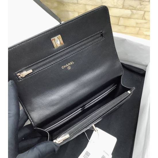 Replica Chanel Flap shoulder with Handle Black AP3574
