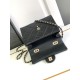Replica Chanel Grain Calfskin Shoulder Bag Black AS47111