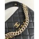 Replica Chanel Grained Calfskin Pouch Black AP3943
