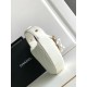 Replica Chanel Grained Calfskin Pouch White AP3943